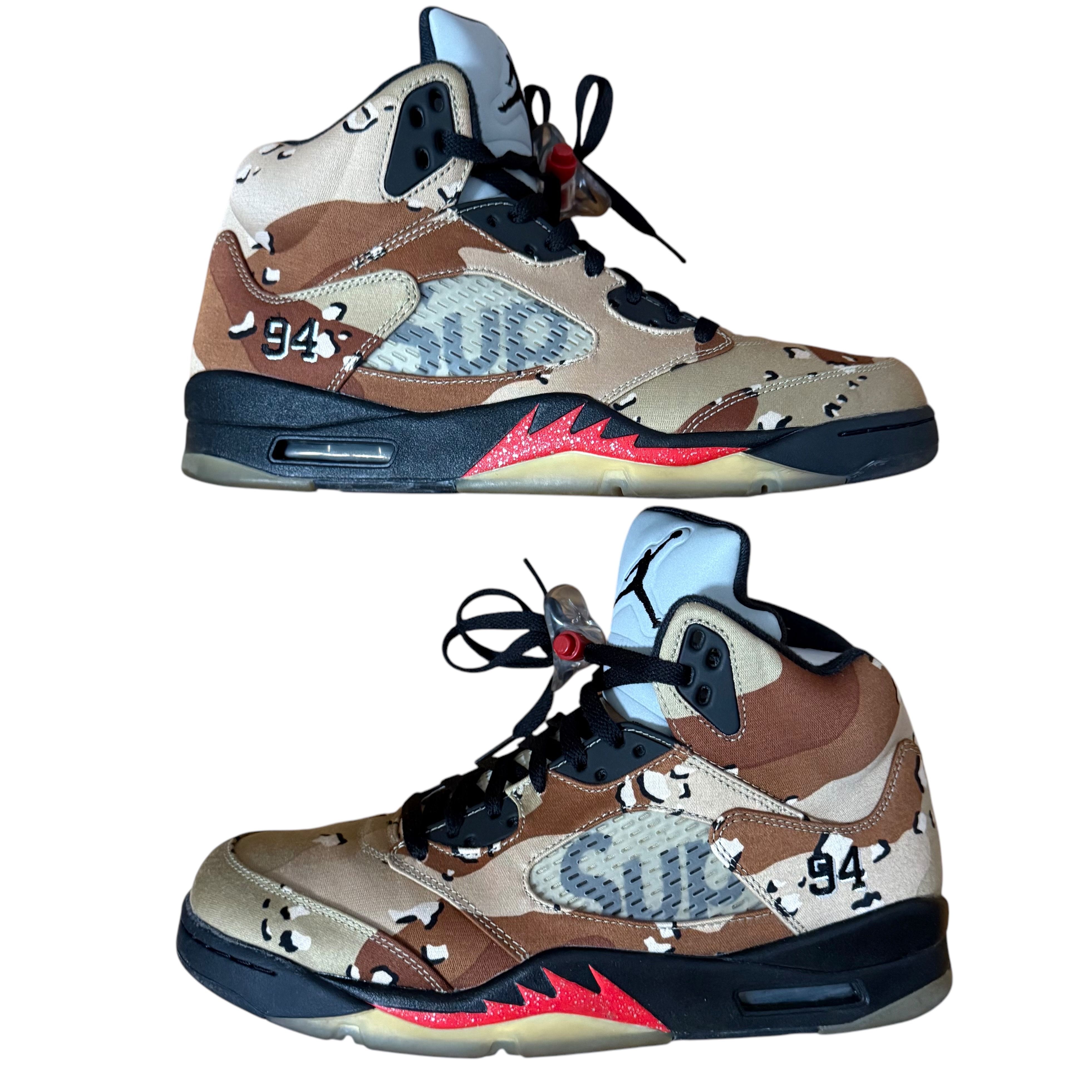 Supreme × Nike Air Jordan 5 Retro "Desert Camo"
