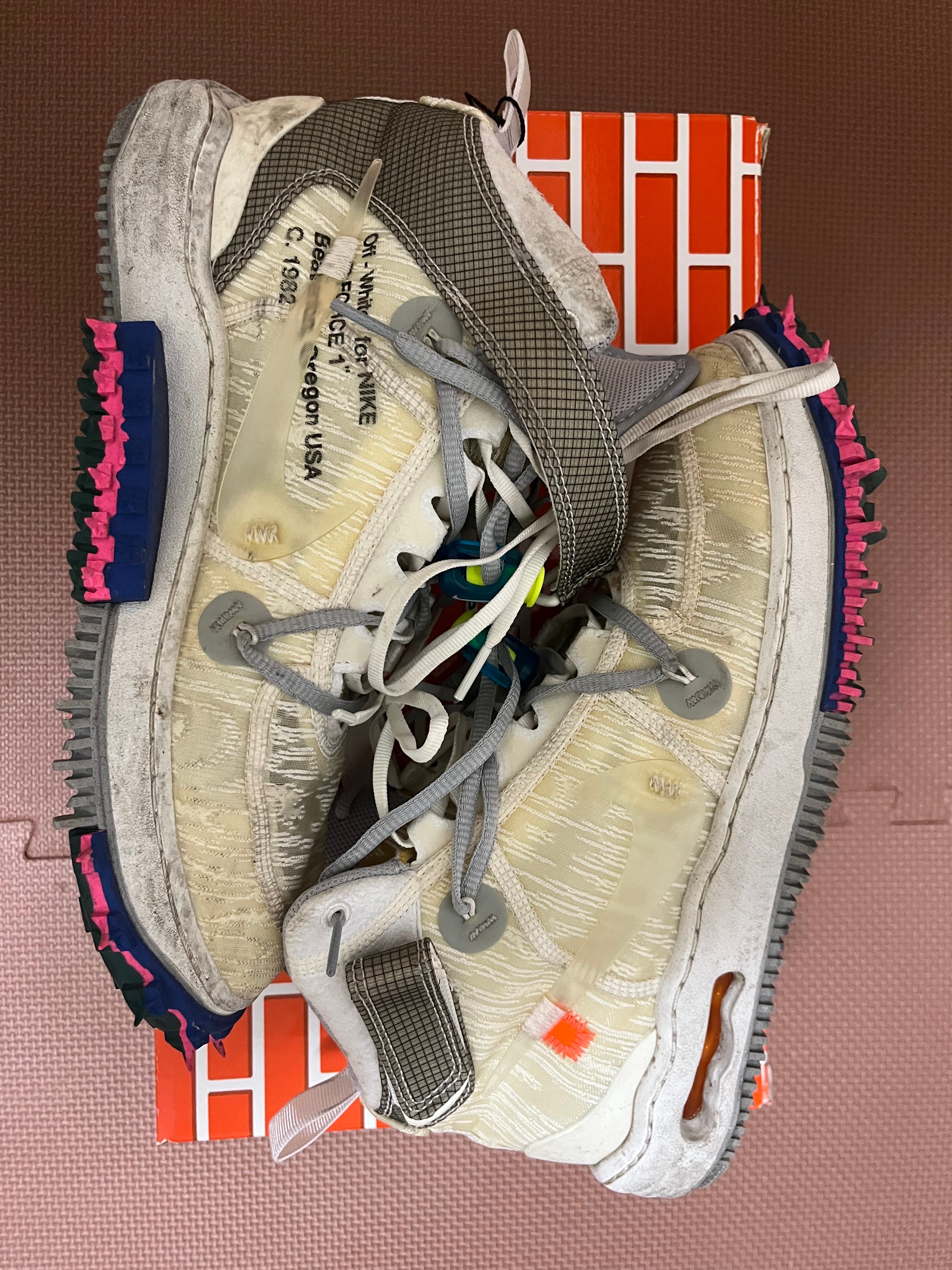 Off-White × Nike Air Force 1 Mid "White"