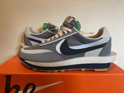 CLOT × Sacai × Nike LD Waffle "Grey Obsidian/Cool Grey"