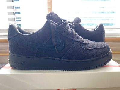 Stussy × Nike Air Force 1 Low "Triple Black"