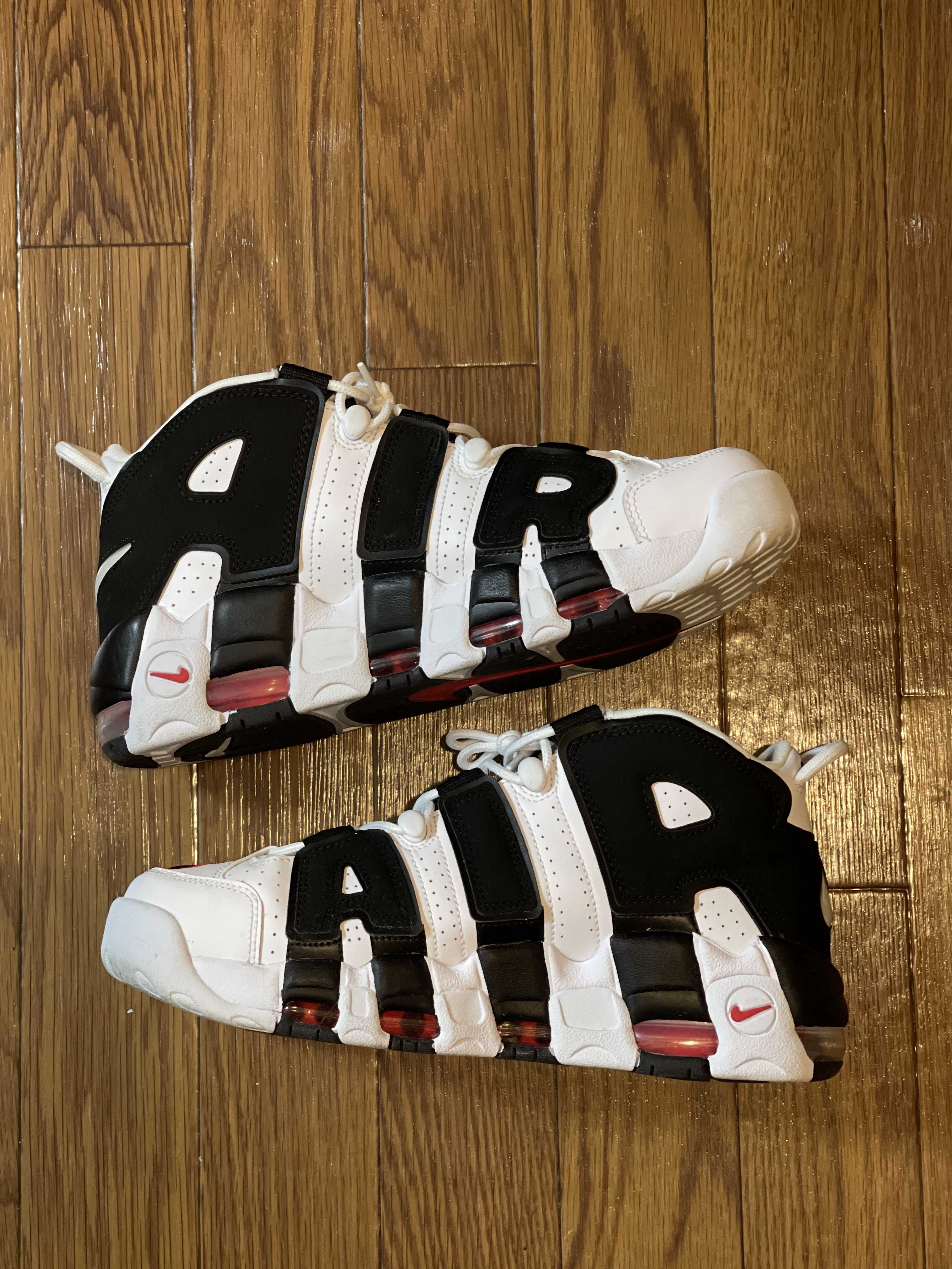 NIKE AIR MORE UPTEMPO "WHITE/BLACK/UNIVERSITY RED"(2020)