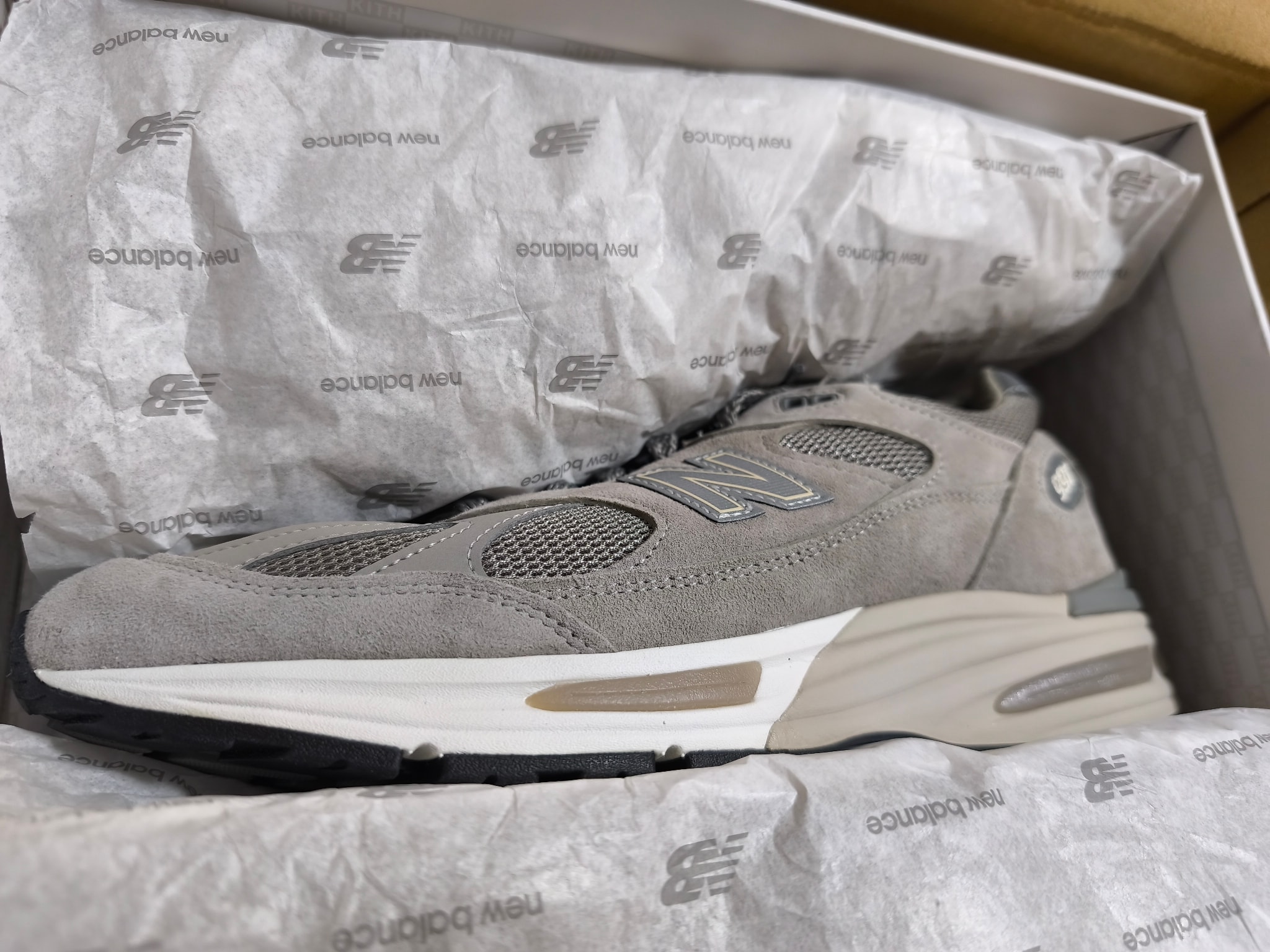 KITH 101 × New Balance 991V2 "Moonrock"