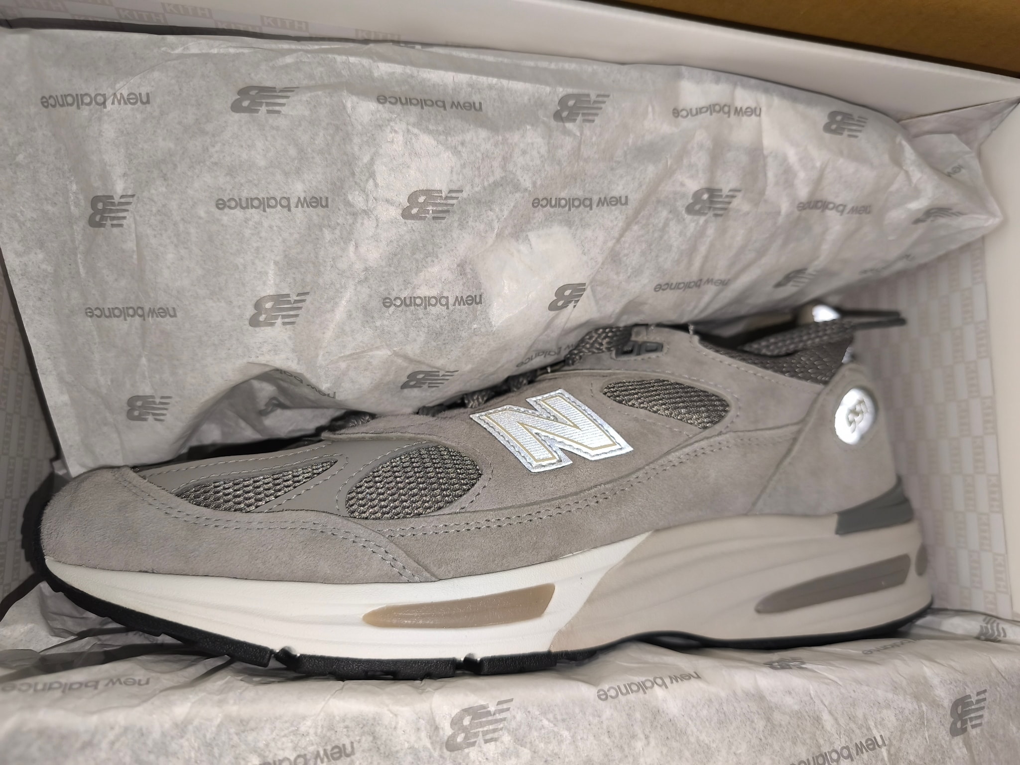 KITH 101 × New Balance 991V2 "Moonrock"