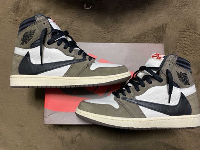 Travis Scott × Nike Air Jordan 1 Retro High OG TS SP "Sail/Dark Mocha"
