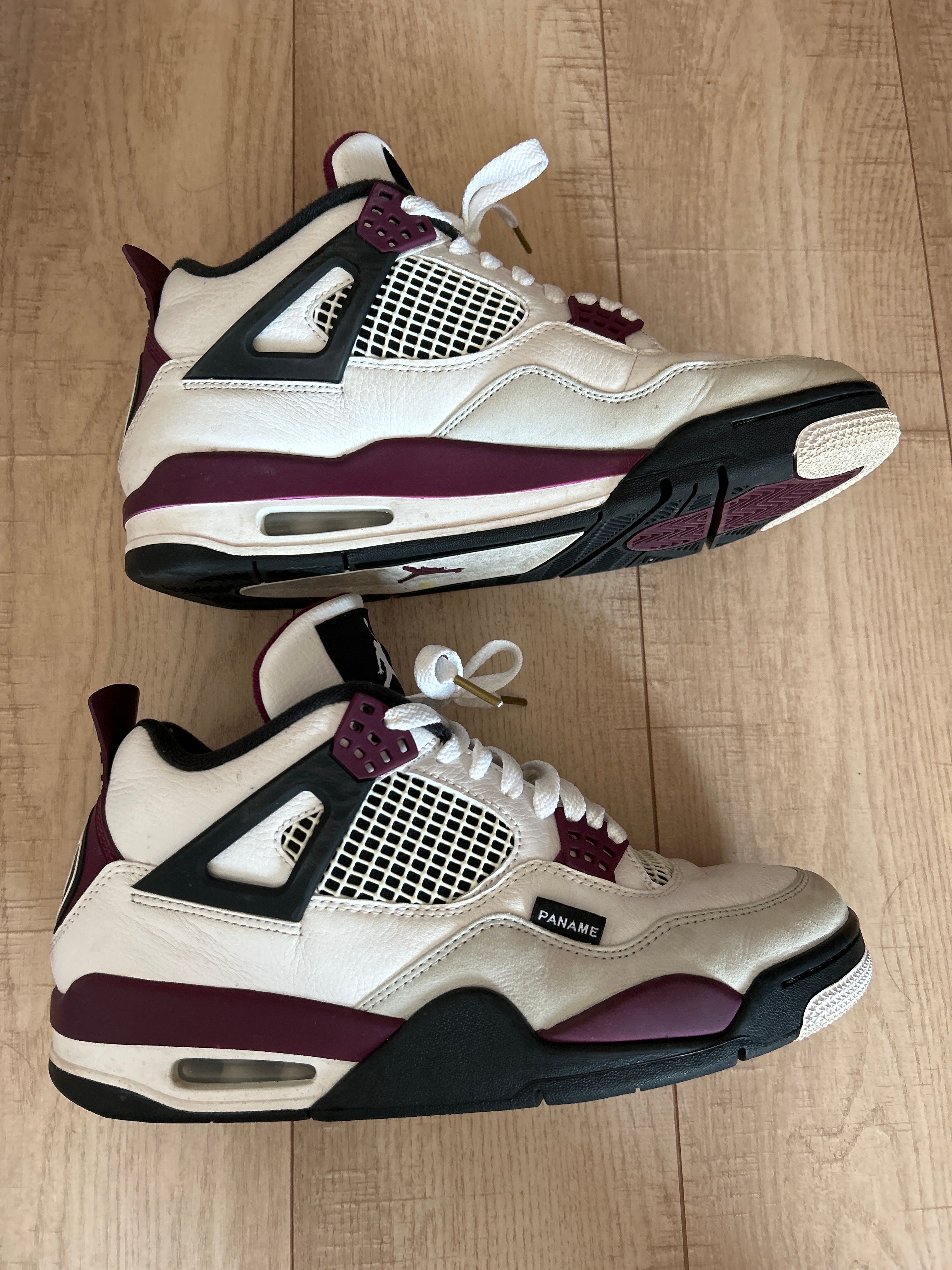 Paris Saint Germain ×Nike Air Jordan 4 Retro "White/Bordeaux/Neutral Gray"