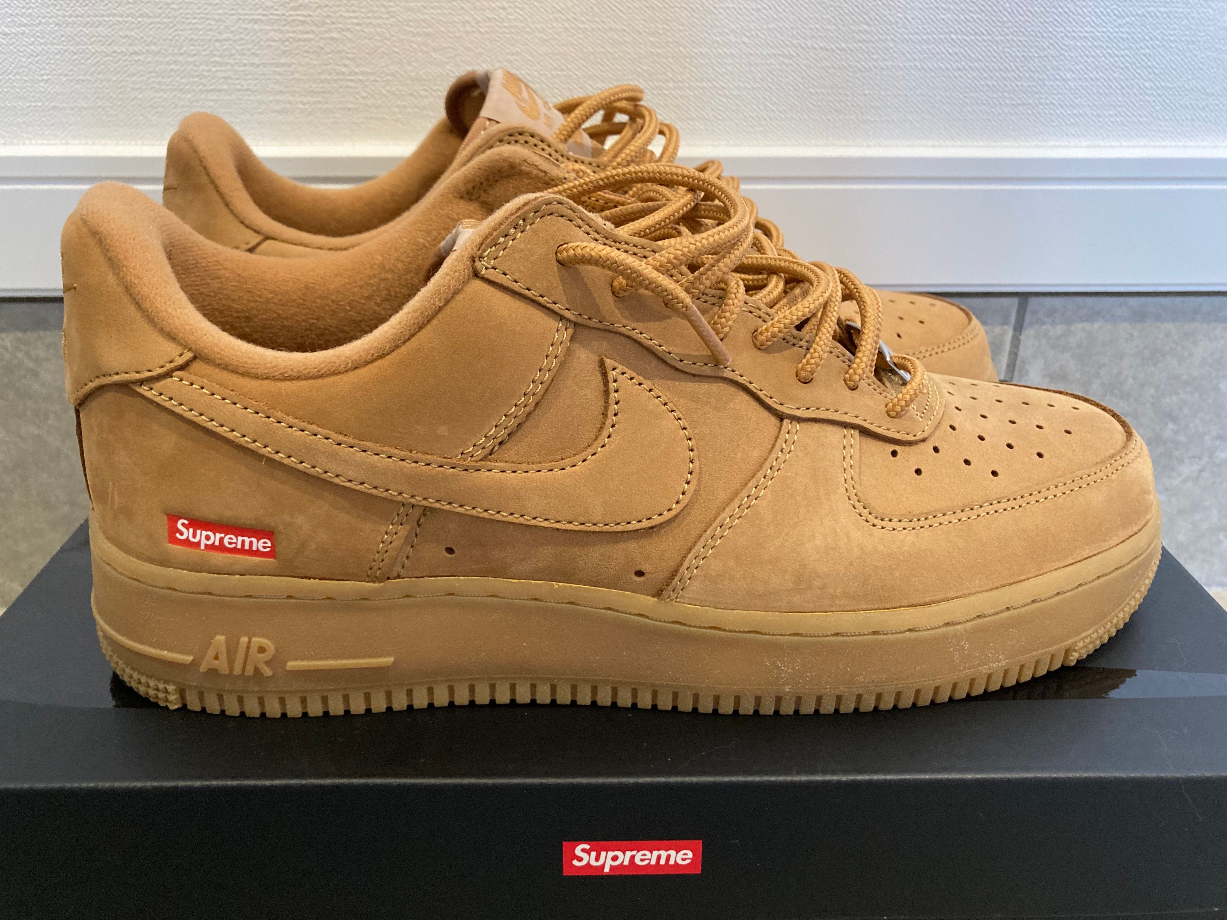 Supreme × Nike Air Force 1 Low "Flax/Wheat"