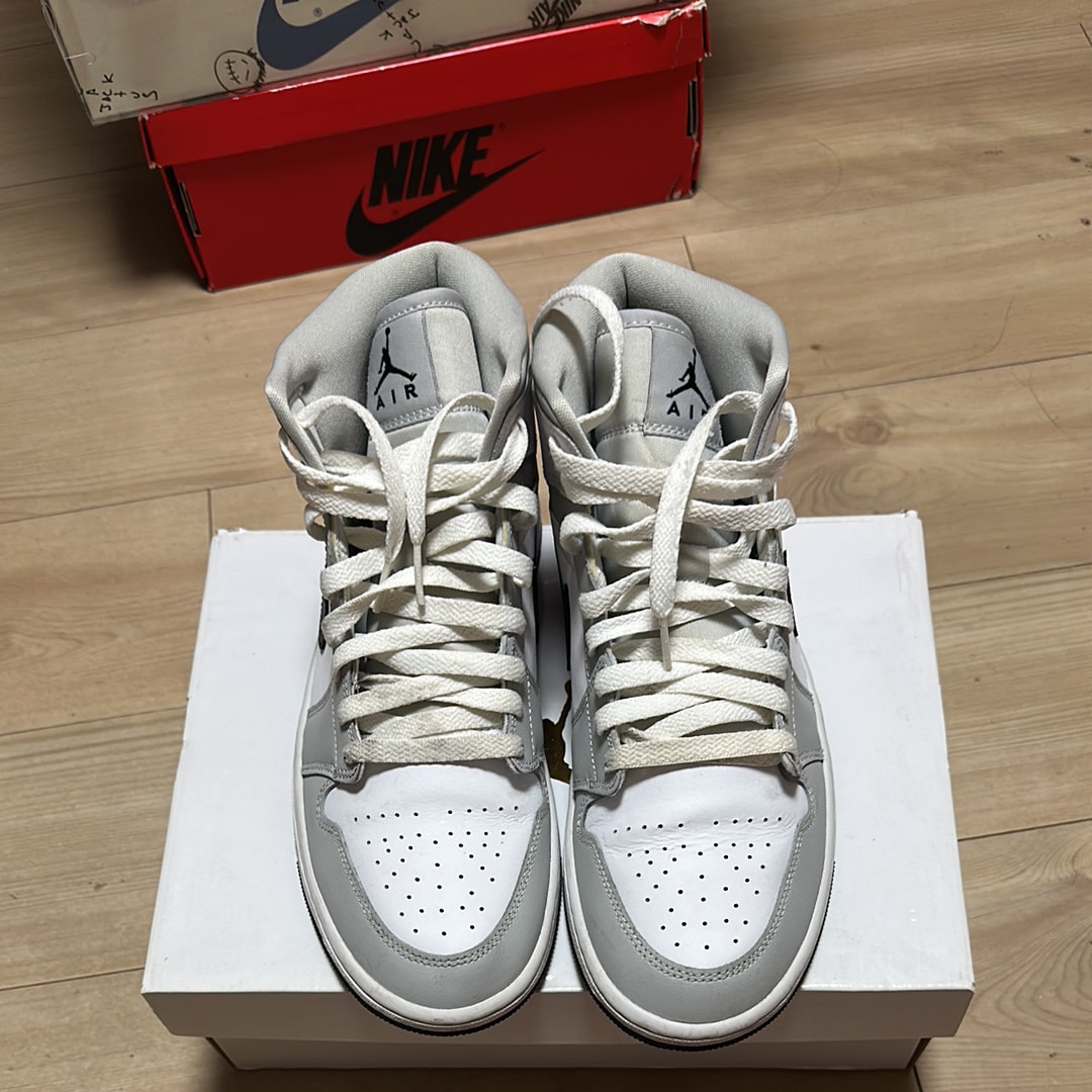 Nike Women's Air Jordan 1 Mid "Grey Fog/White/Black"