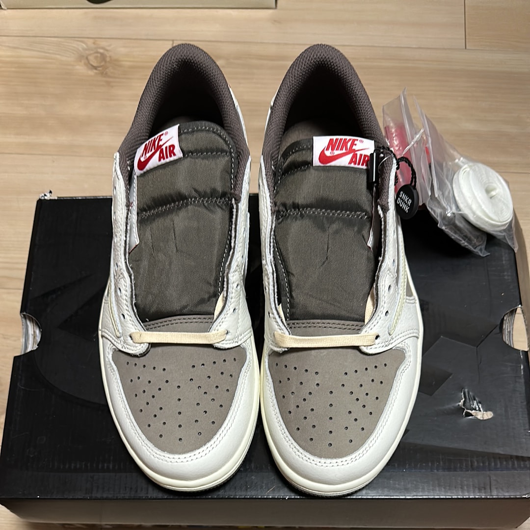 Travis Scott × Nike Air Jordan 1 Low OG SP "Reverse Mocha/Sail and Ridgerock"