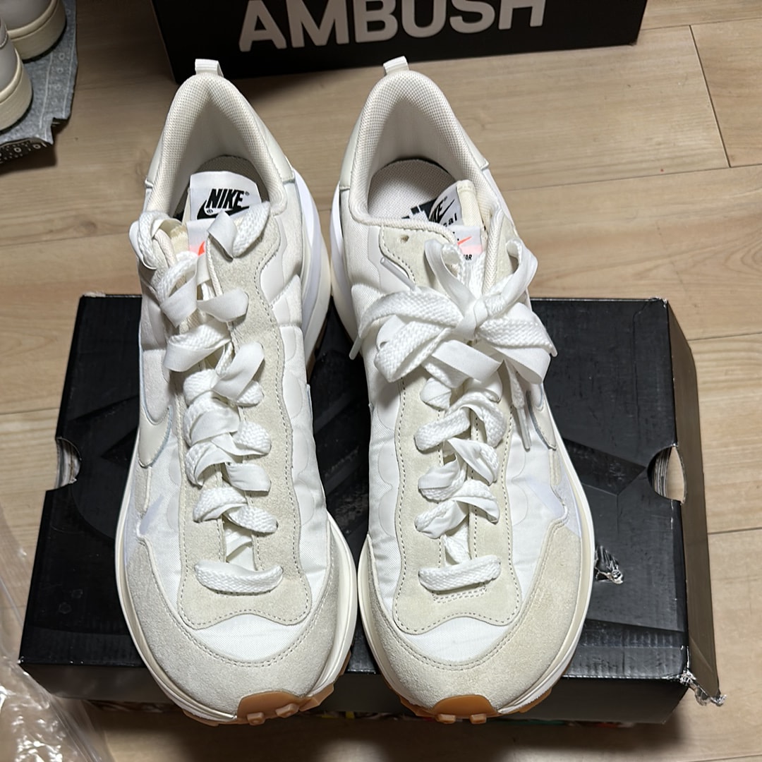 sacai × Nike Vapor Waffle "White Gum"