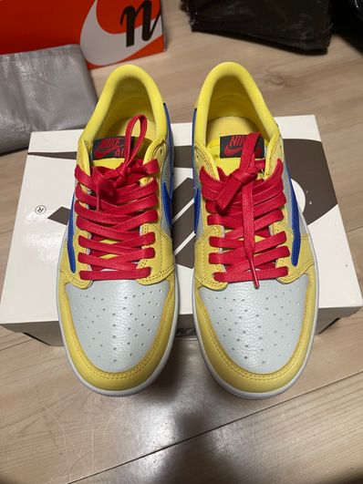 Travis Scott × Nike Women's Air Jordan 1 Retro Low OG "Canary"