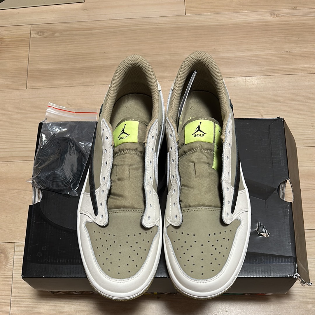 Travis Scott × Nike Air Jordan 1 Low Golf NRG "Neutral Olive"