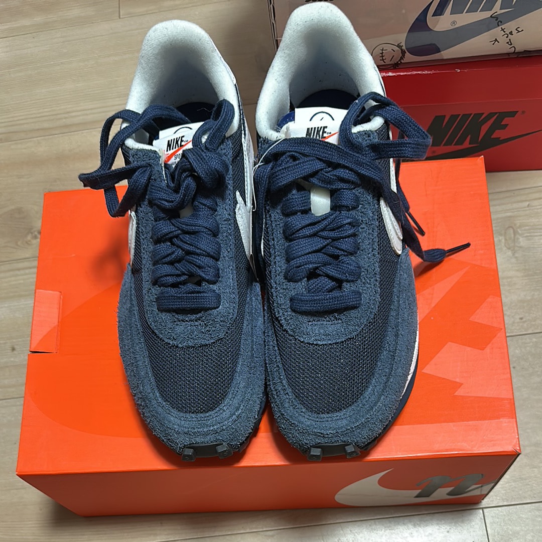 fragment design × sacai × Nike LD Waffle "Blackended Blue"