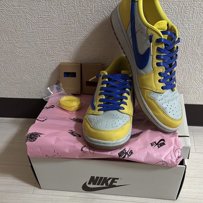 Travis Scott × Nike Women's Air Jordan 1 Retro Low OG "Canary"