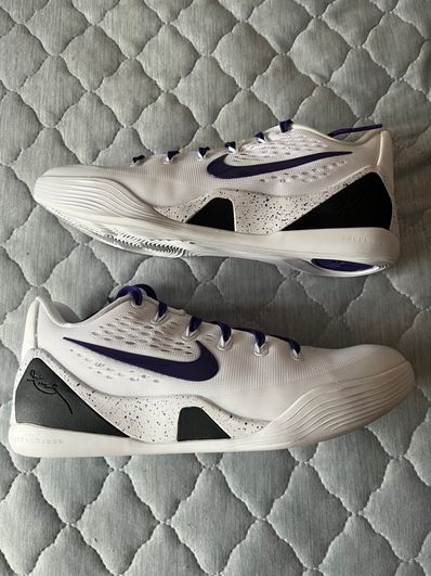 Nike Kobe 9 Elite Low EM Protro "White/White/Court Purple"