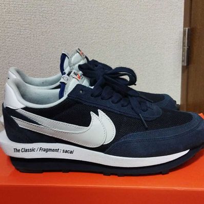 Fragment × sacai × Nike LD Waffle "Blackended Blue"