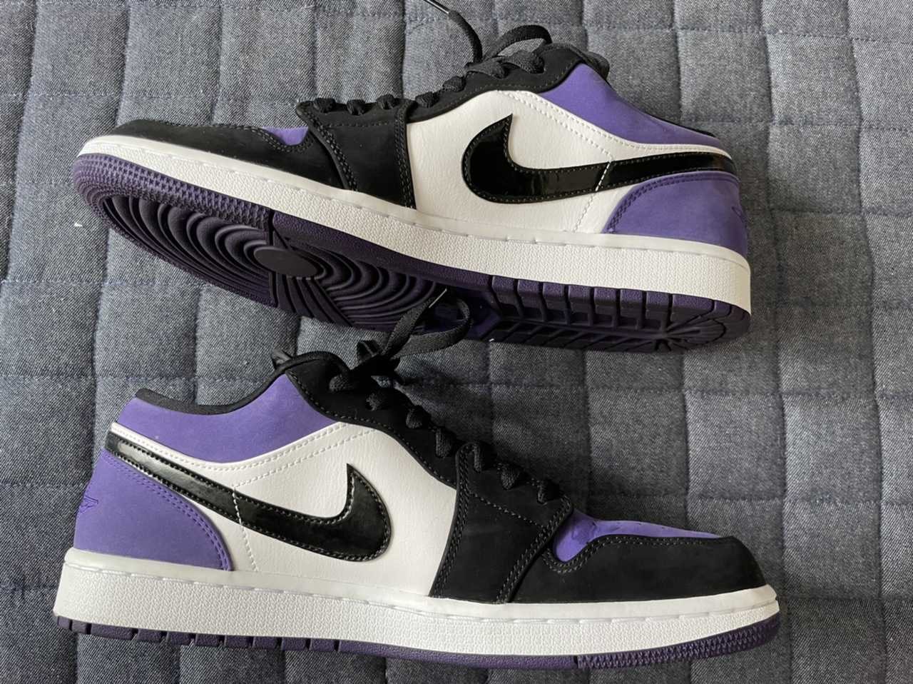 Nike Air Jordan 1 Retro Low "White/Black/Court Purple" 