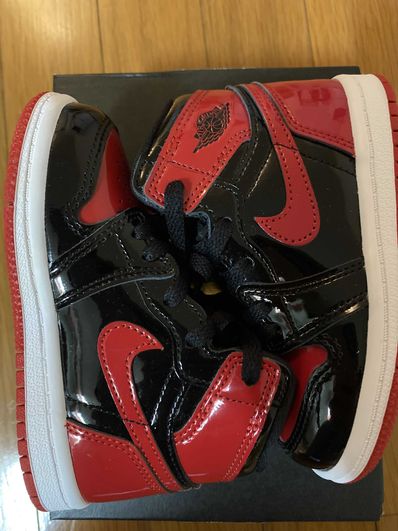 Nike TD Air Jordan 1 High OG "Patent Bred"