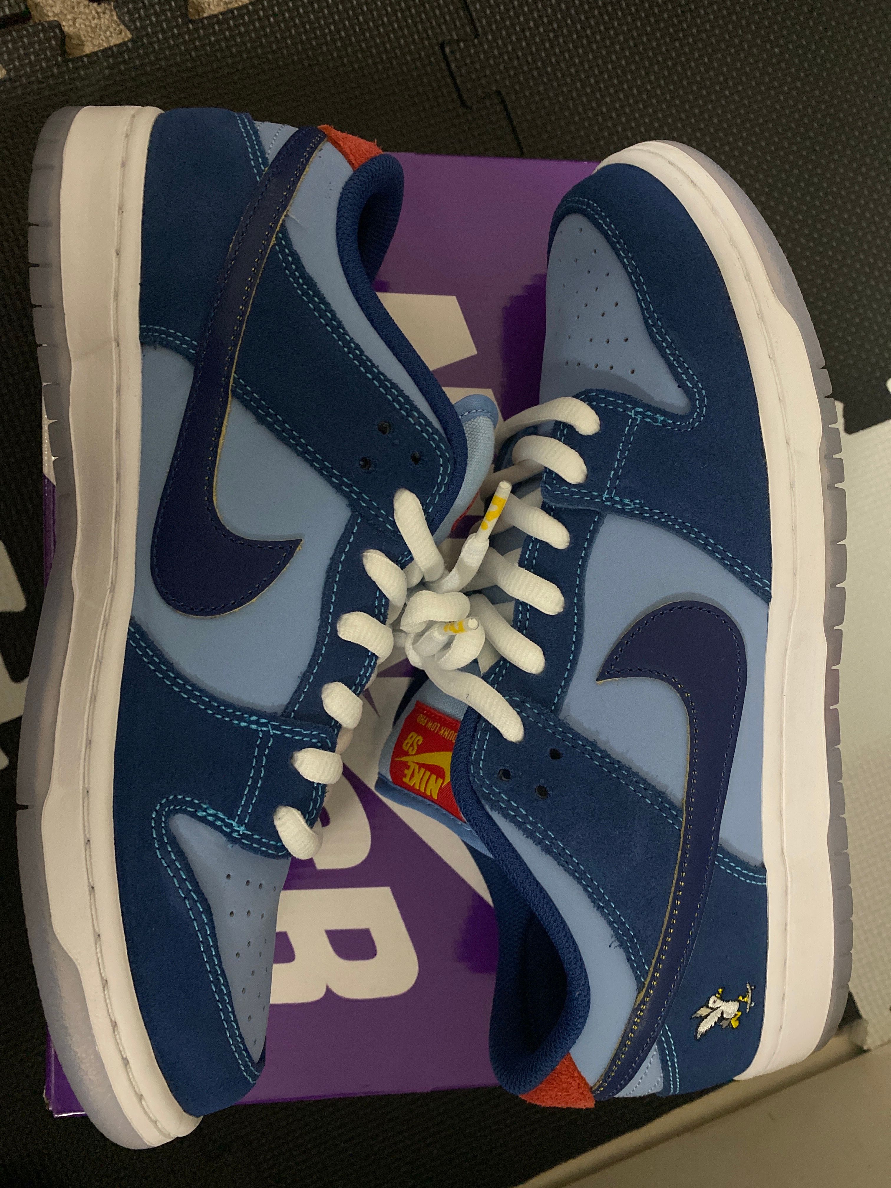 Why So Sad? × Nike SB Dunk Low "Coastal Blue/Speed Yellow-University Red"