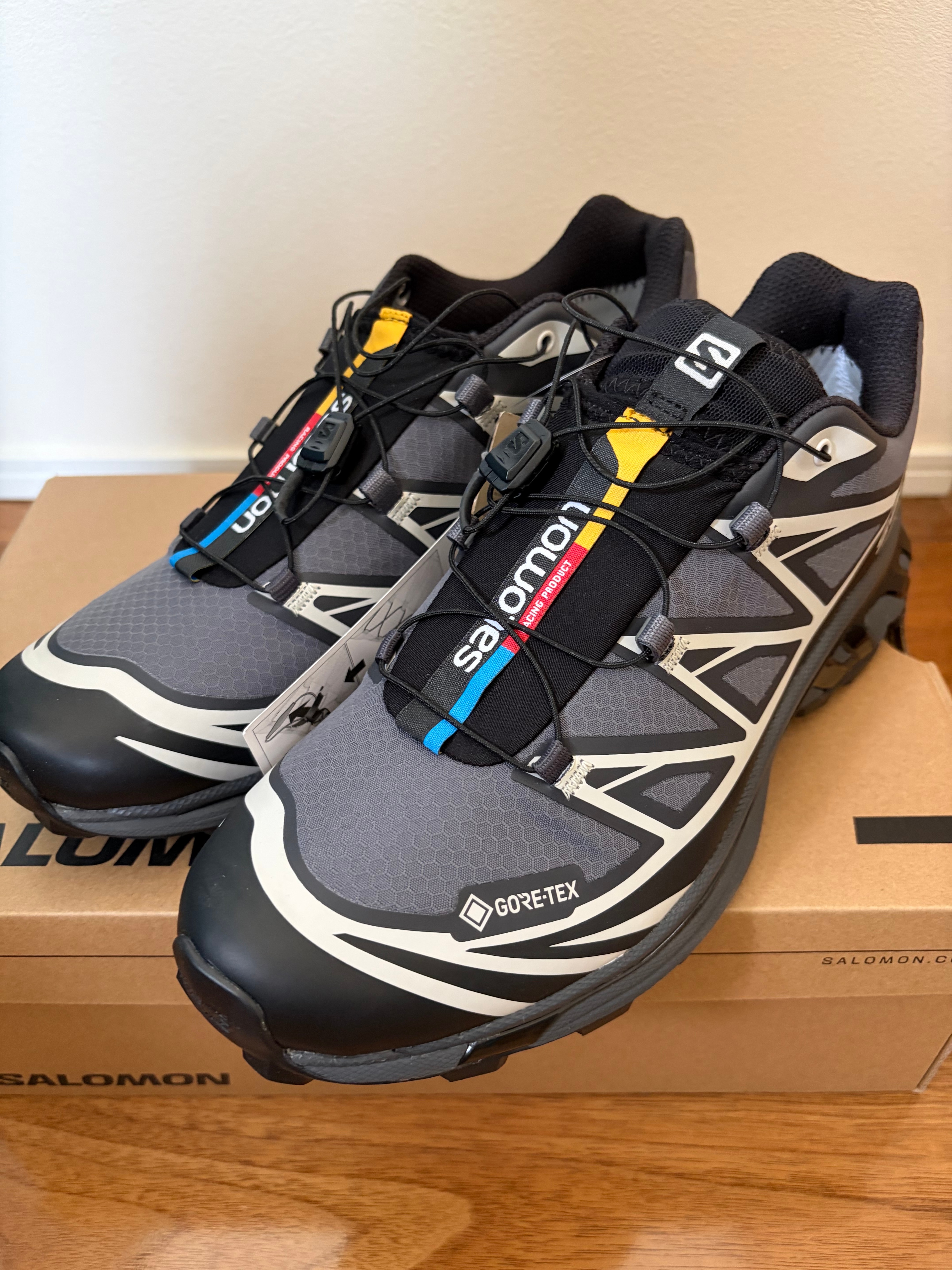 Salomon XT-6 GORE-TEX "Black/Ebony/Lunar Rock"