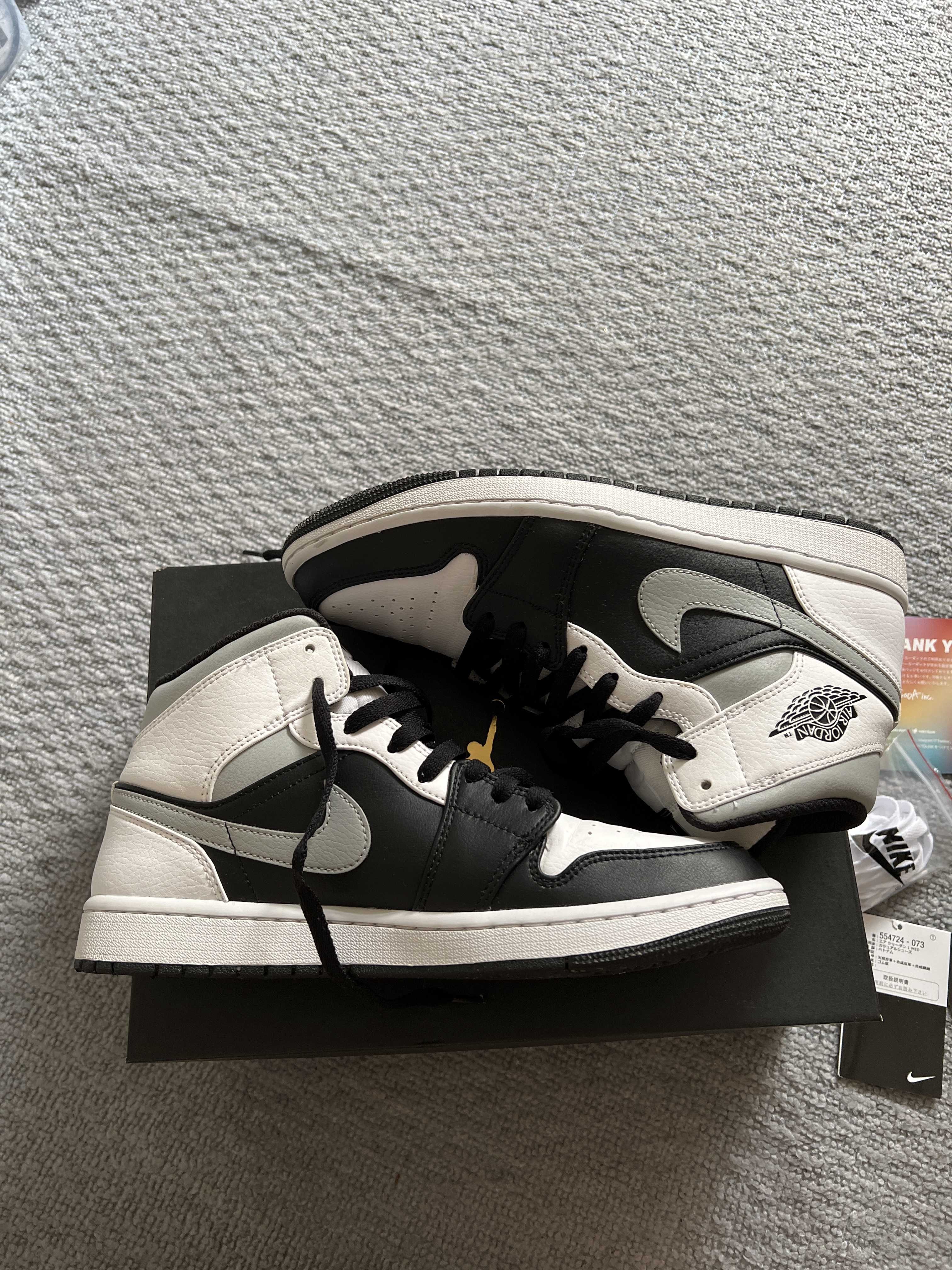 NIKE AIR JORDAN 1 MID "WHITE SHADOW"