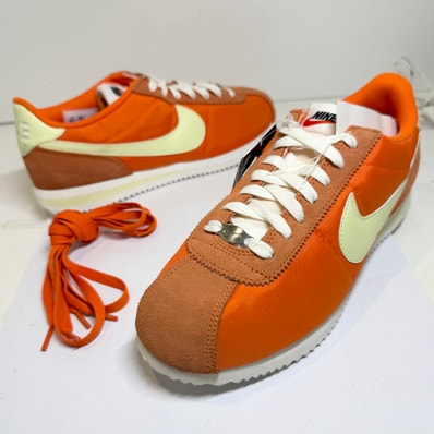Nike Women's Cortez Textile "Safety Orange/Life Lime"