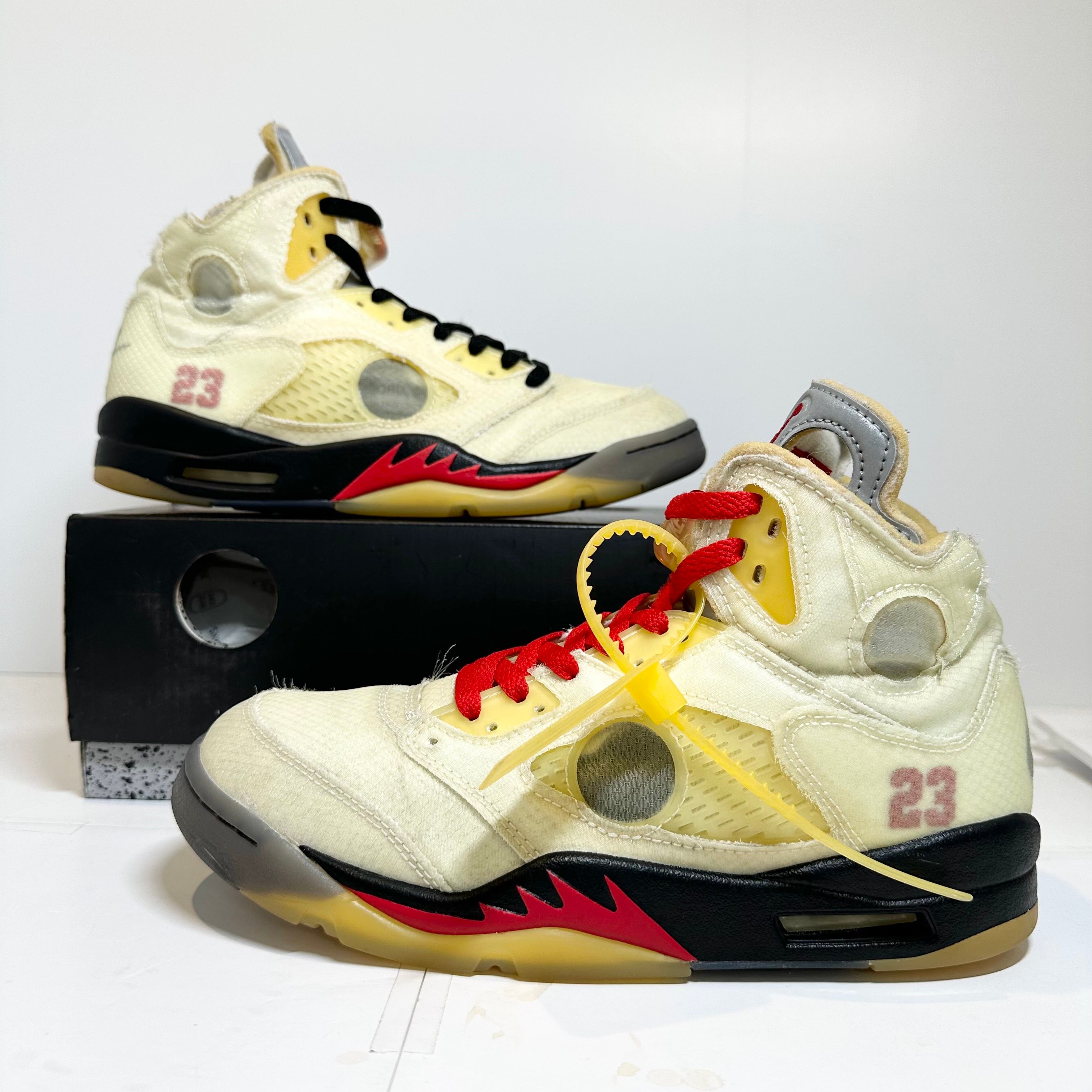 Off-White × Nike Air Jordan 5 "Sail"