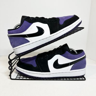 Nike Air Jordan 1 Retro Low "White/Black/Court Purple"