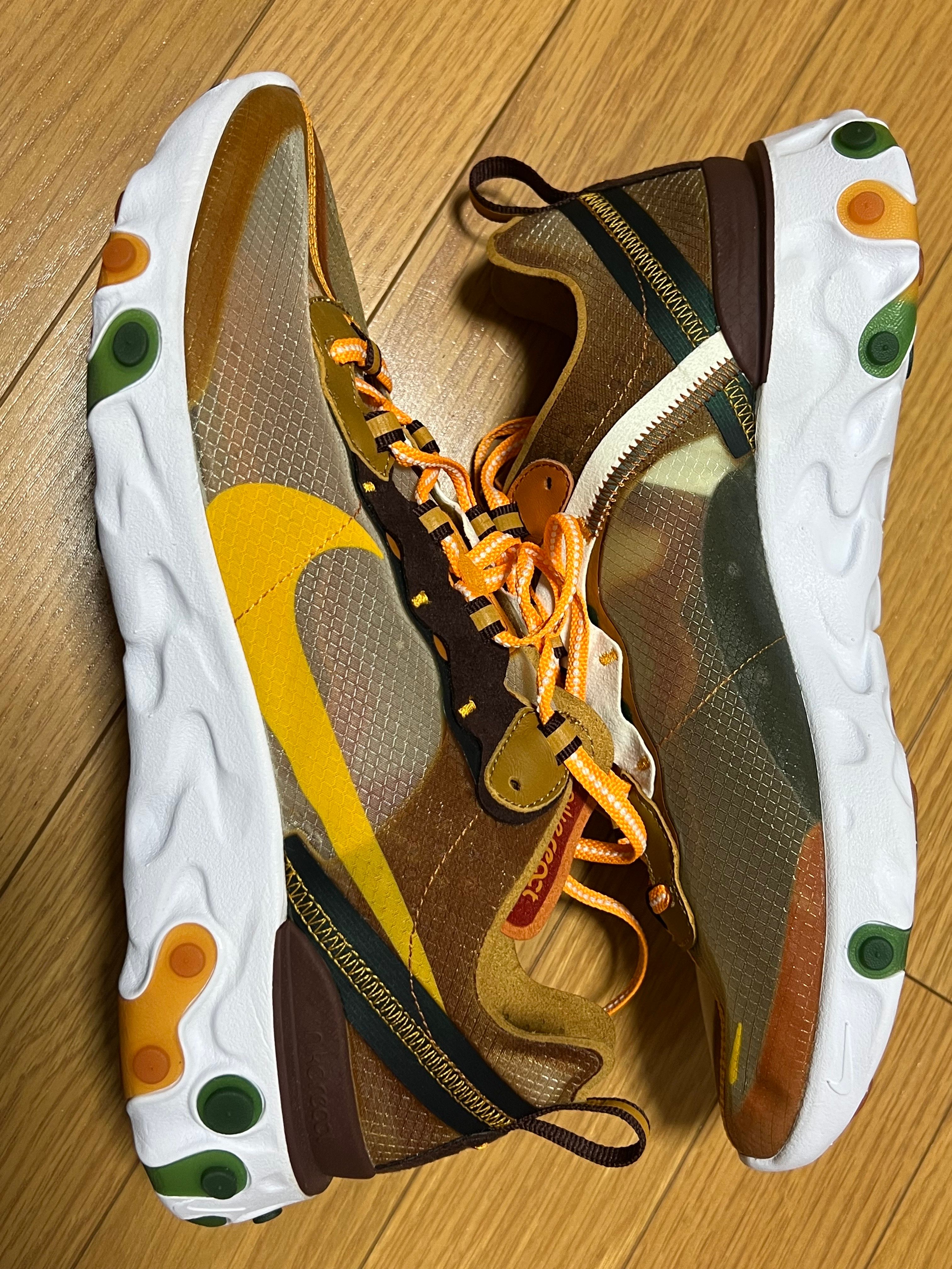 ナイキ リアクトエレメント87 "オレンジ/グリーン"