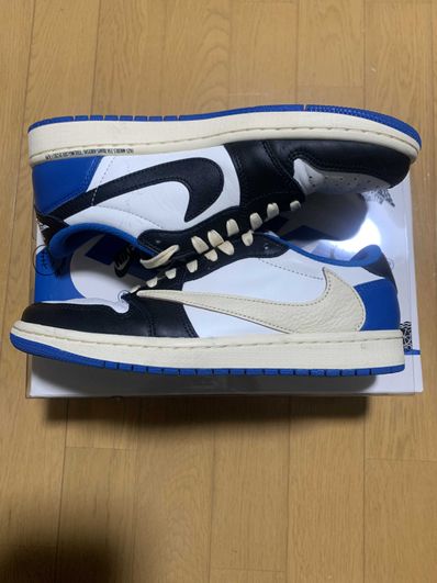 Travis Scott × fragment design × Nike Air Jordan 1 Low OG SP "Military Blue"