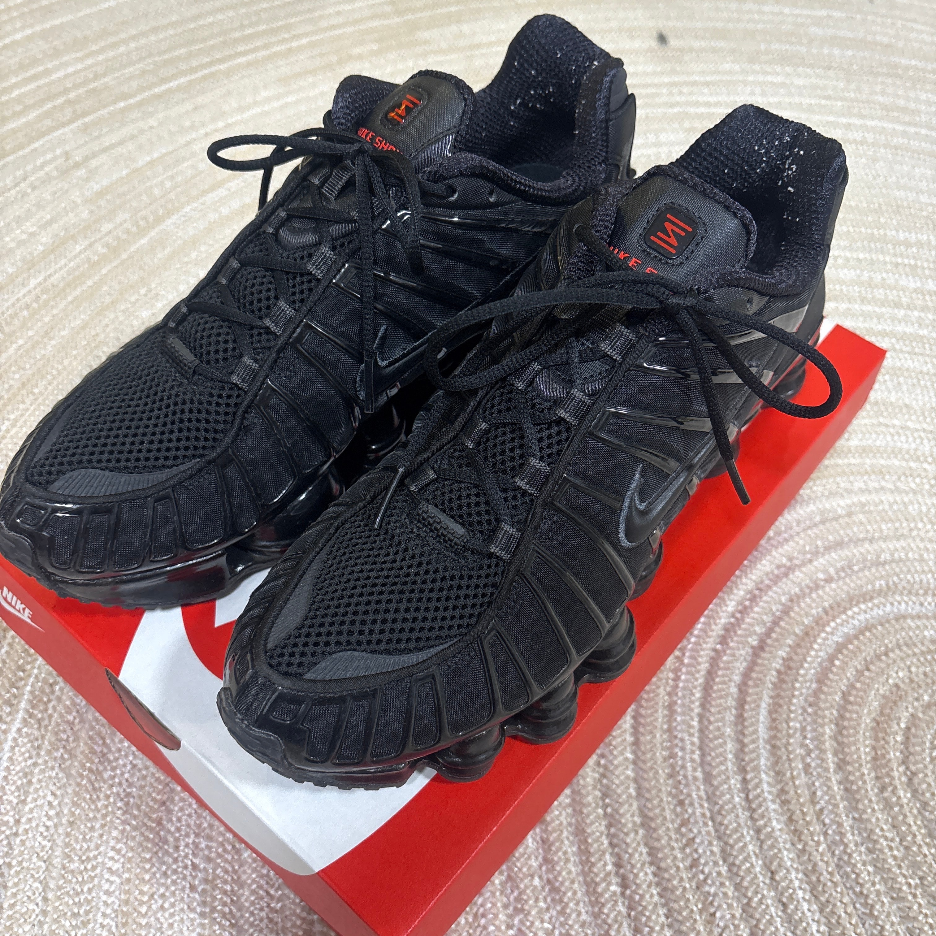 Nike Shox TL "Black/Metallic Hematite/Max Orange/Black"