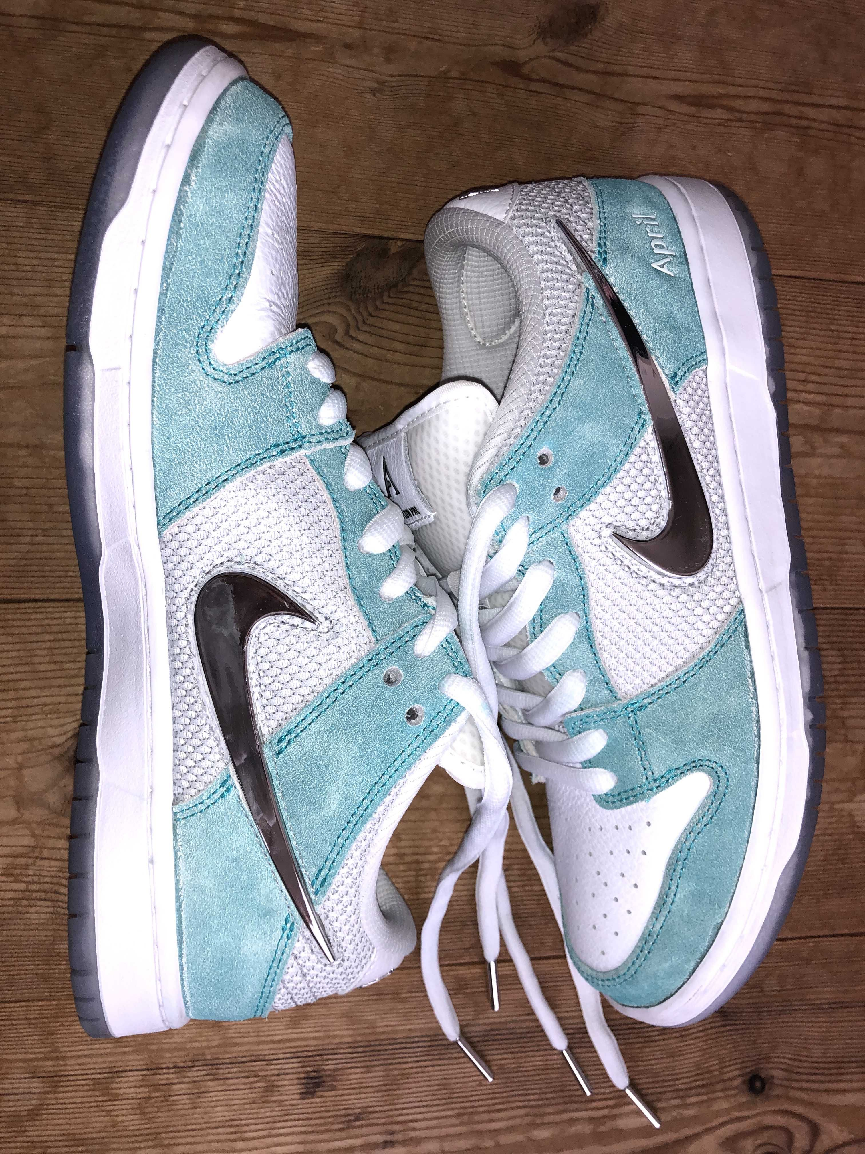 APRIL SKATEBOARDS × Nike SB Dunk Low Pro QS "White and Multi-Color"