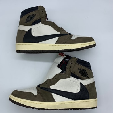Travis Scott × Nike Air Jordan 1 Retro High OG TS SP "Sail/Dark Mocha"