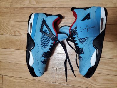 Travis Scott × Nike Air Jordan 4 Retro Cactus Jack "University Blue"