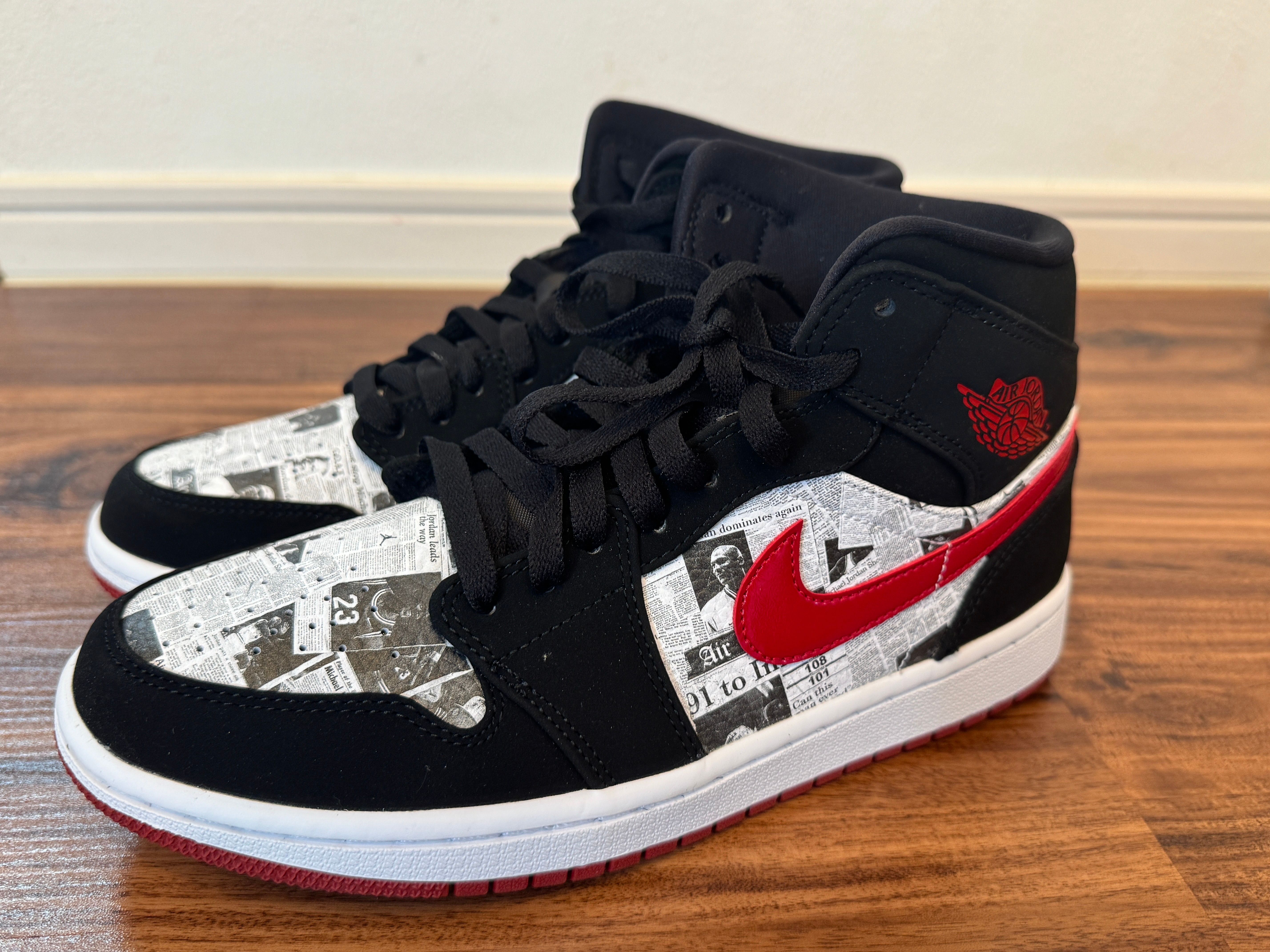 エアジョーダン1 ニュースペーパー Jordan 1 Mid Newspaper Air Times Men's - 852542-061 - US