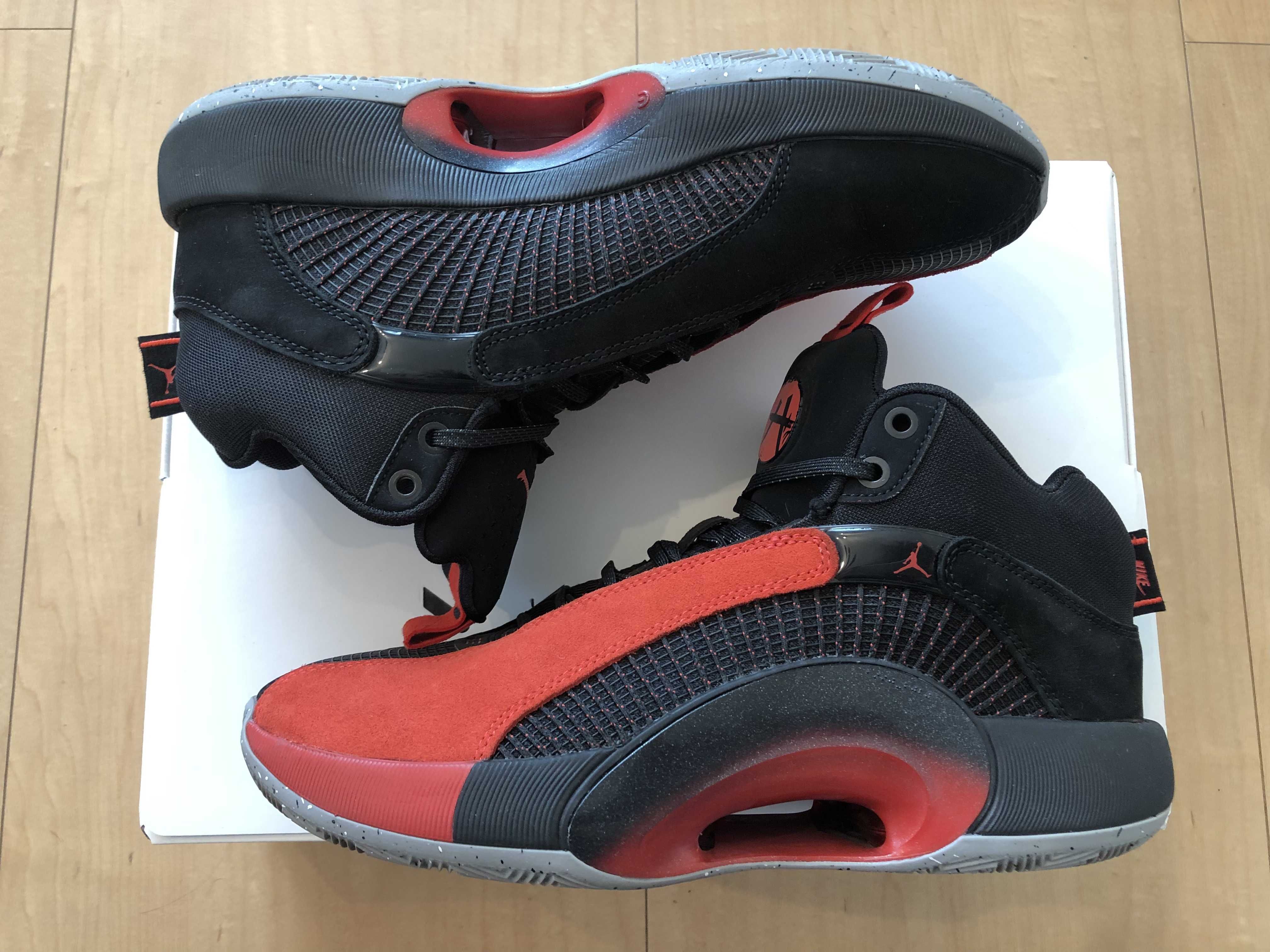 Nike Air Jordan XXXV Warrior "Black/University Red Cement Grey"
