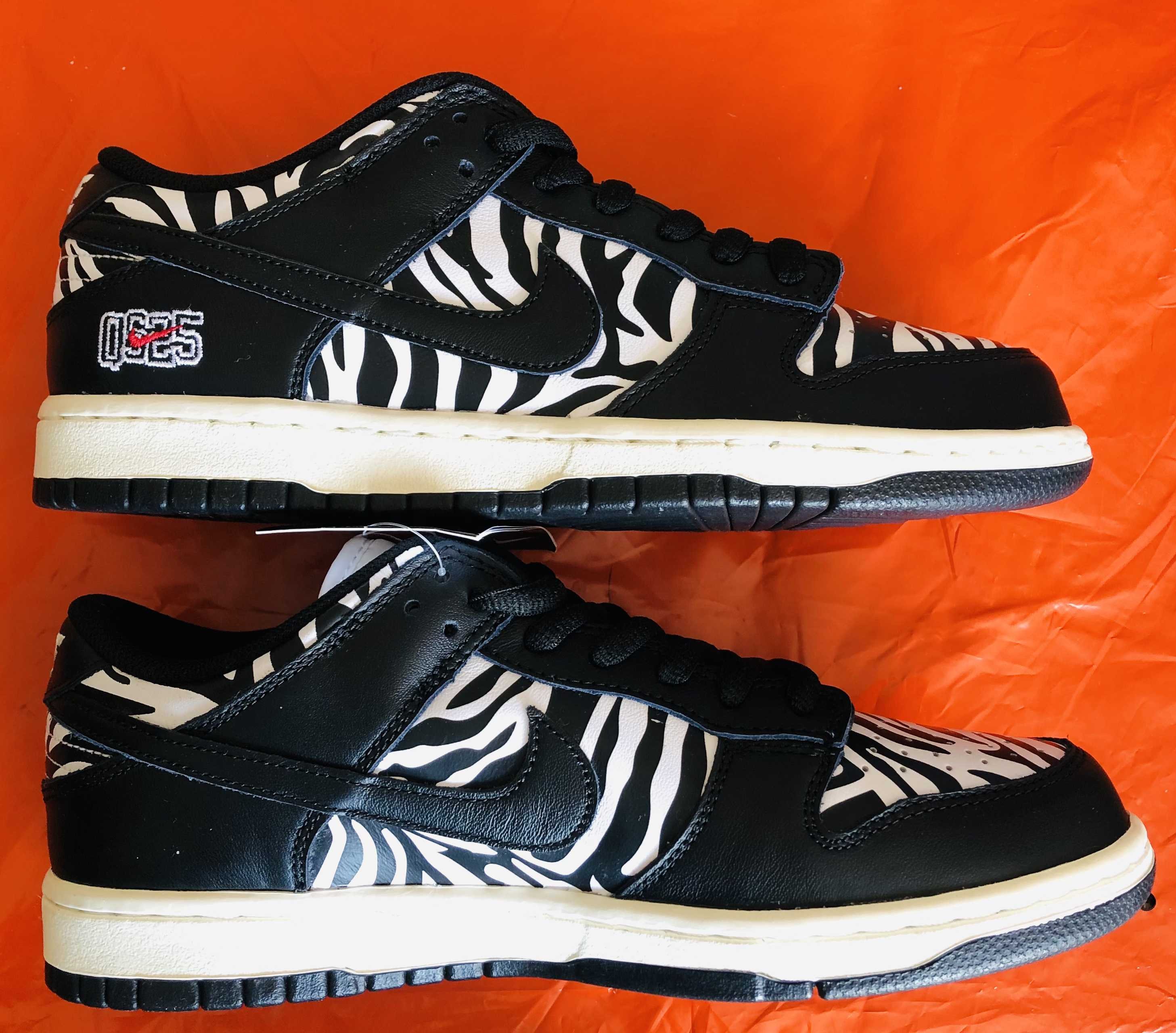Quartersnacks × Nike SB Dunk Low "Zebra Cake/Safari"