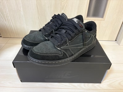 Travis Scott × Nike Air Jordan 1 Low OG SP "Black Phantom"