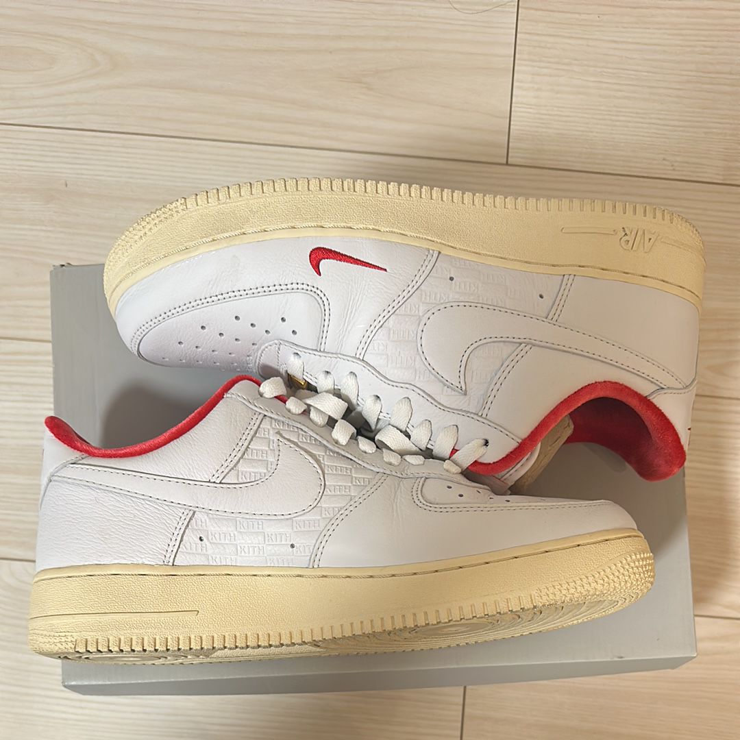 KITH × Nike Air Force 1 Low "White/Red"