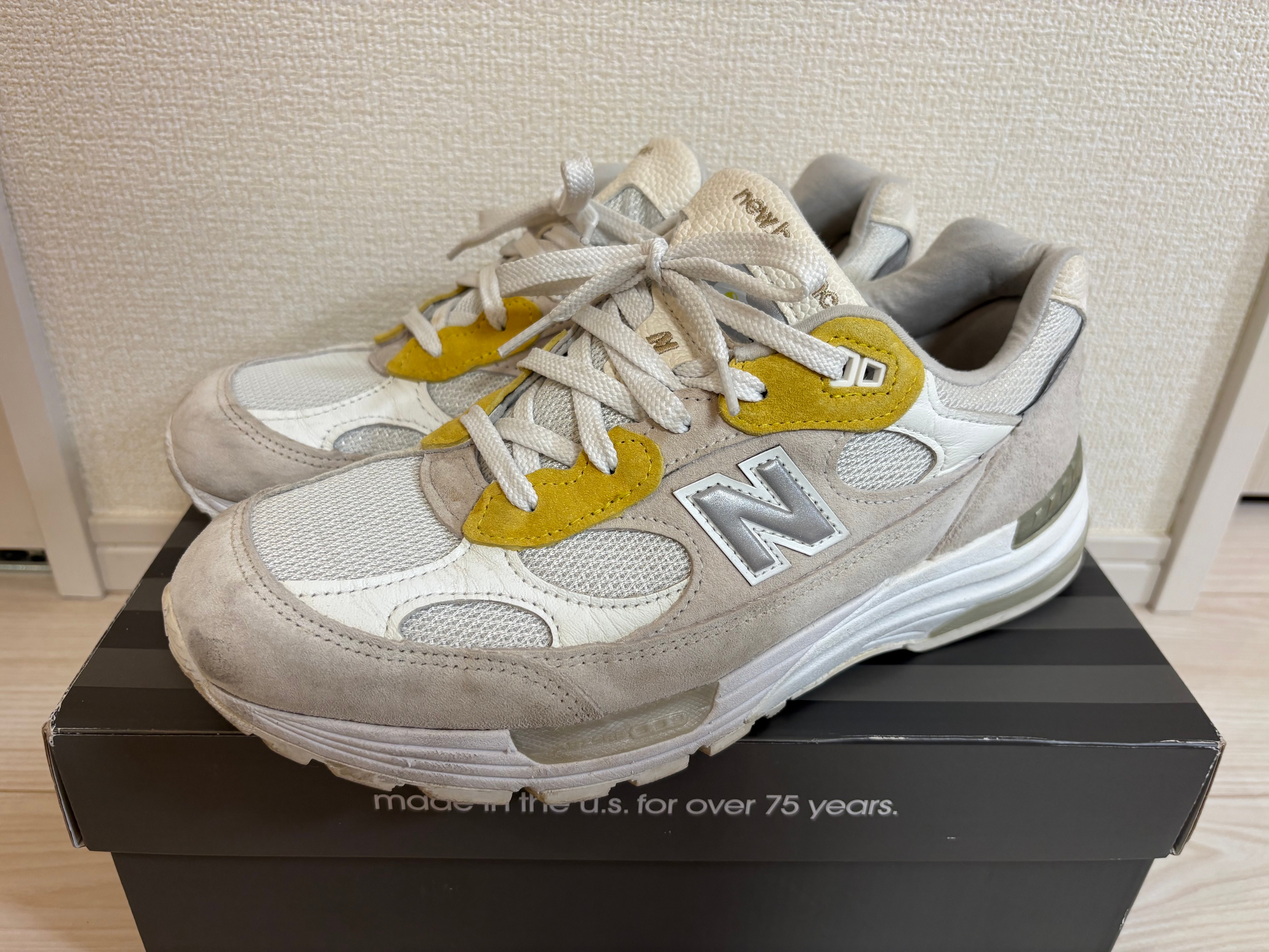 Paperboy × New Balance 992 "Fried Egg"