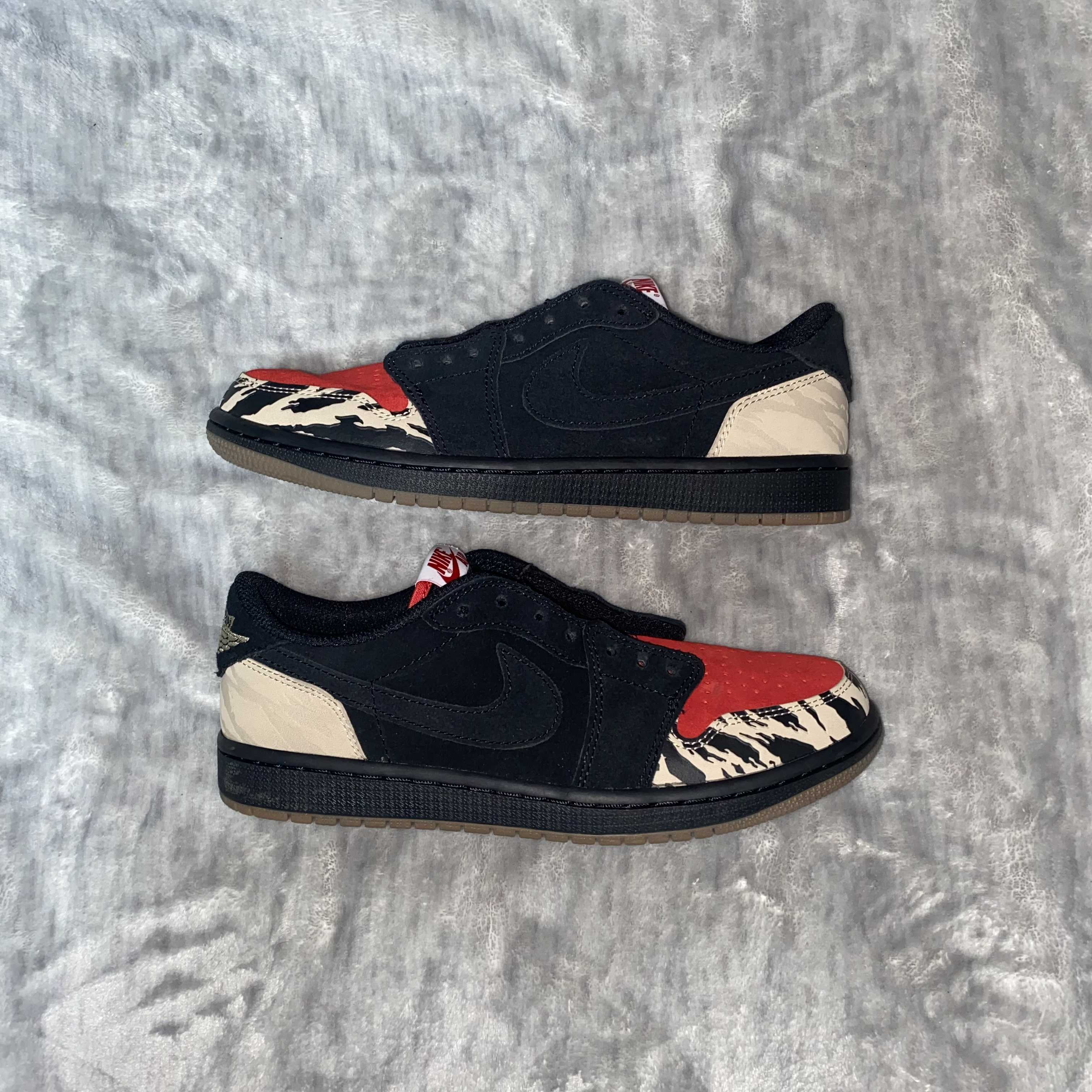 Sole Fly × Nike Air Jordan 1 Low "Black and Sport Red"