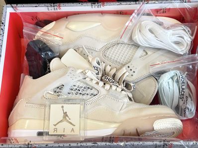 Off-White × Nike Women's Air Jordan 4 SP "Sail"