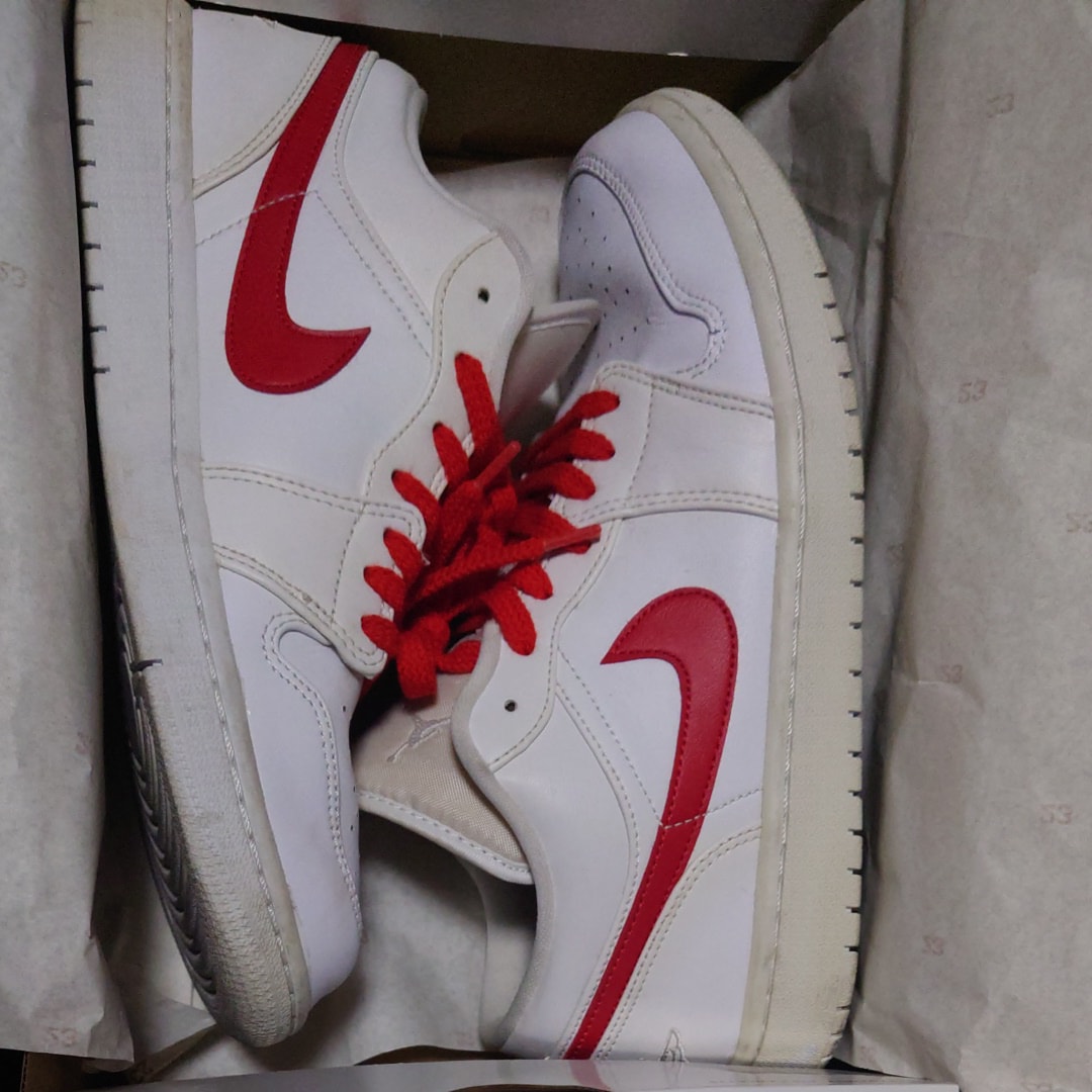 Nike Women's Air Jordan 1 Low "White/University Red"