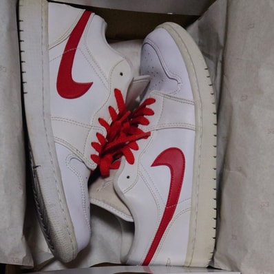 Nike Women's Air Jordan 1 Low "White/University Red"