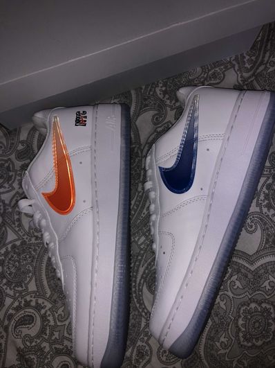 KITH × Nike Air Force 1 Low "White/Rush Blue/White/Brilliant Orange"