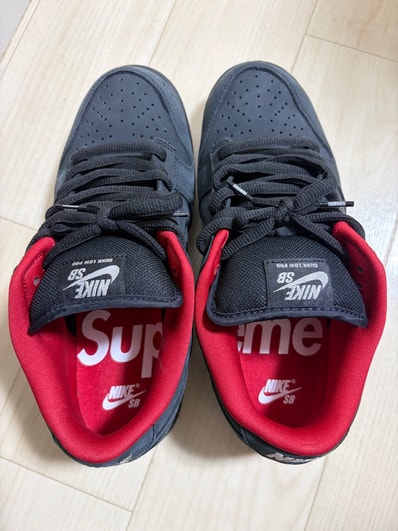 Supreme × Nike SB Dunk Low "Black" (25FW Week2)