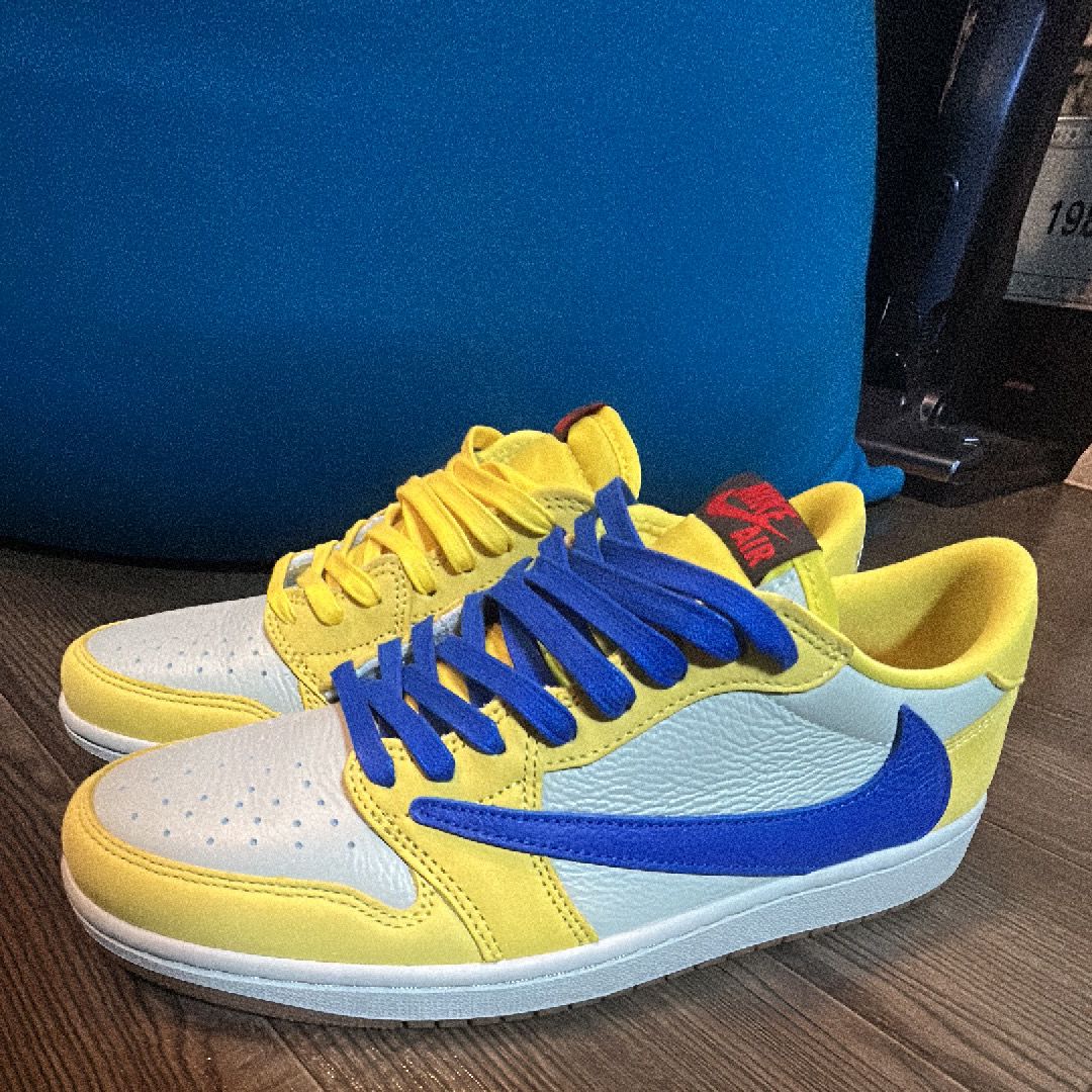 Travis Scott × Nike Women's Air Jordan 1 Retro Low OG "Canary"
