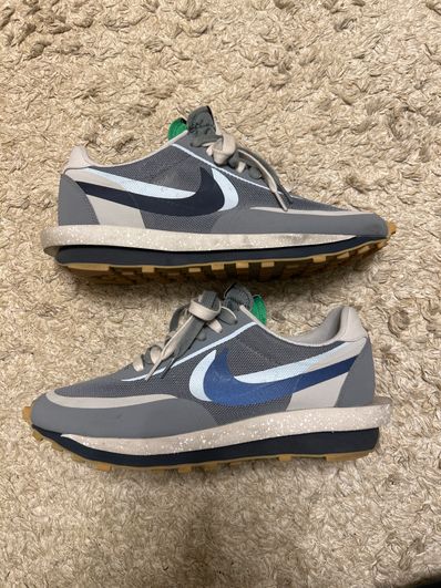 CLOT × Sacai × Nike LD Waffle "Grey Obsidian/Cool Grey"