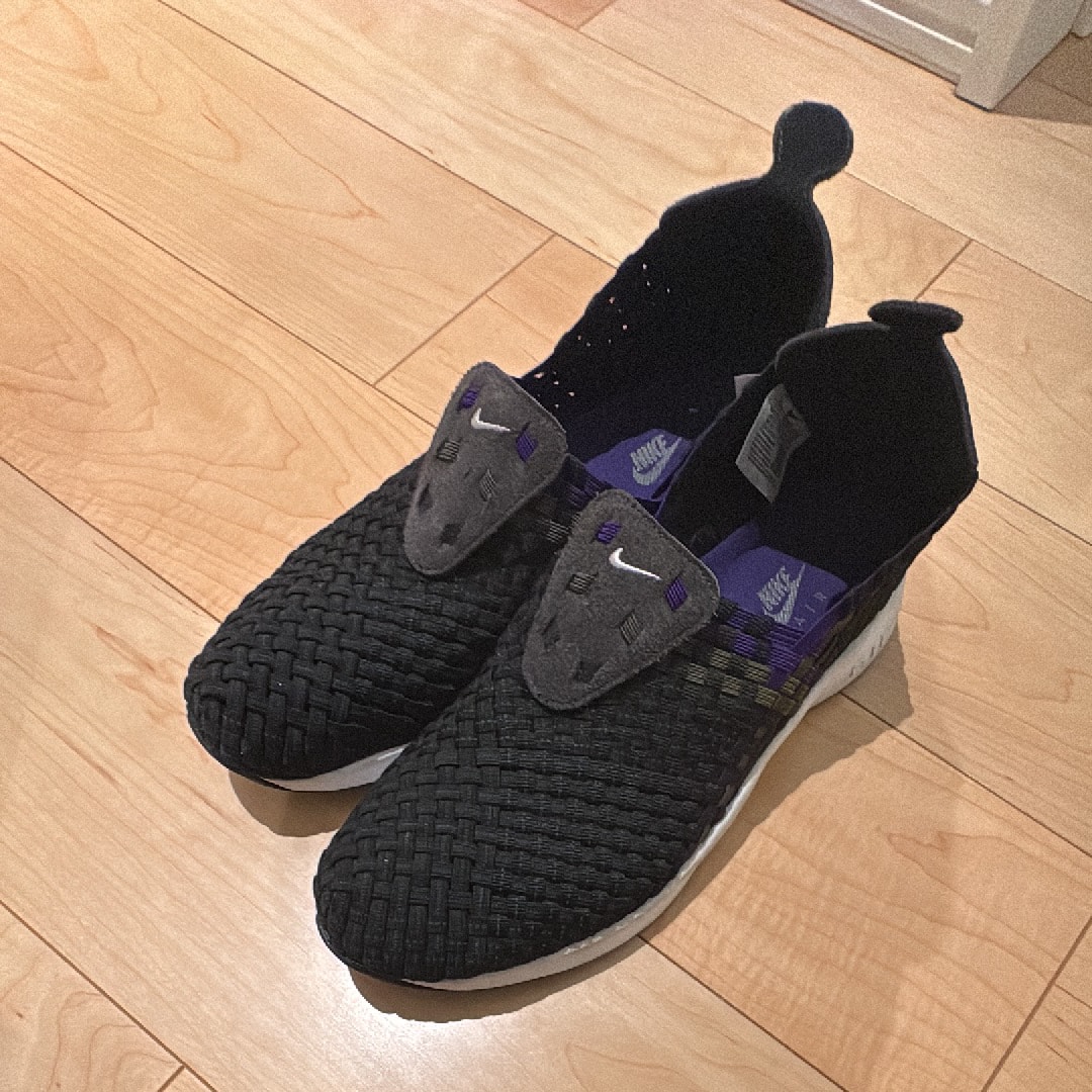 NIKE AIR WOVEN "BLACK/PURPLE"