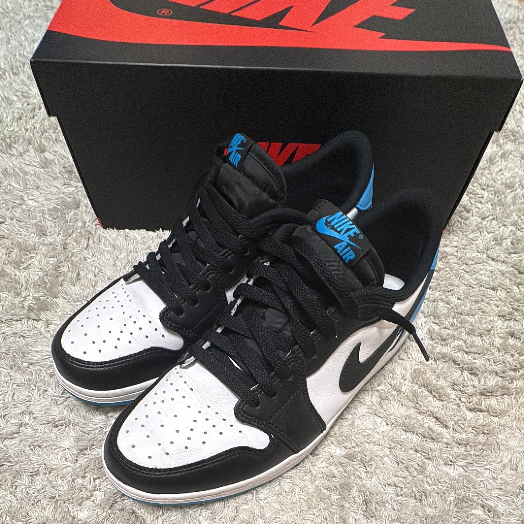 Nike Air Jordan 1 Low OG "Black and Dark Powder Blue/UNC"