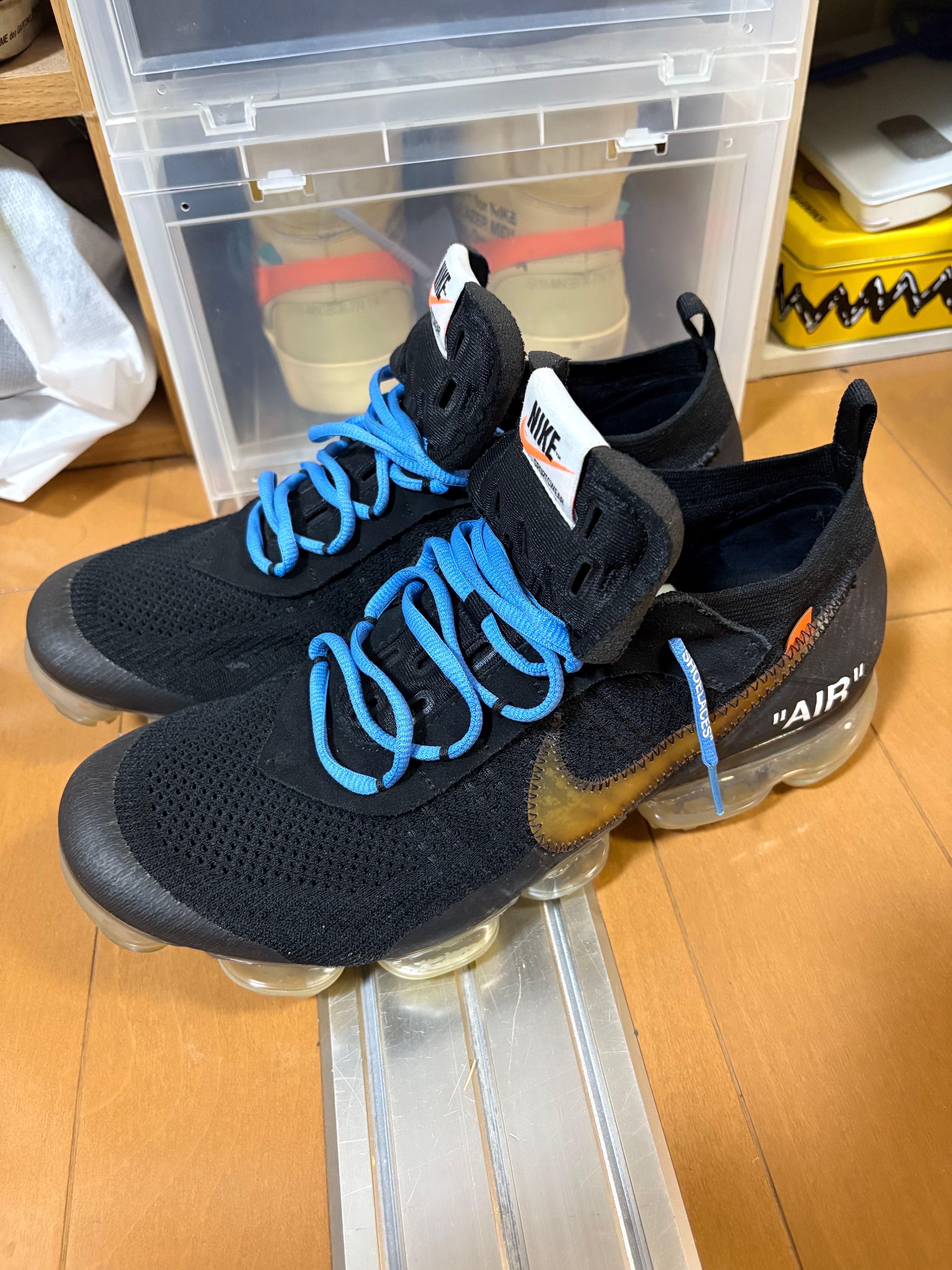 Off-White × Nike Air Vapormax "Black/Total Orange/Clear"